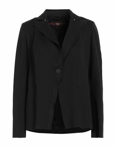 High Woman Blazer Black Nylon, Elastane Cover