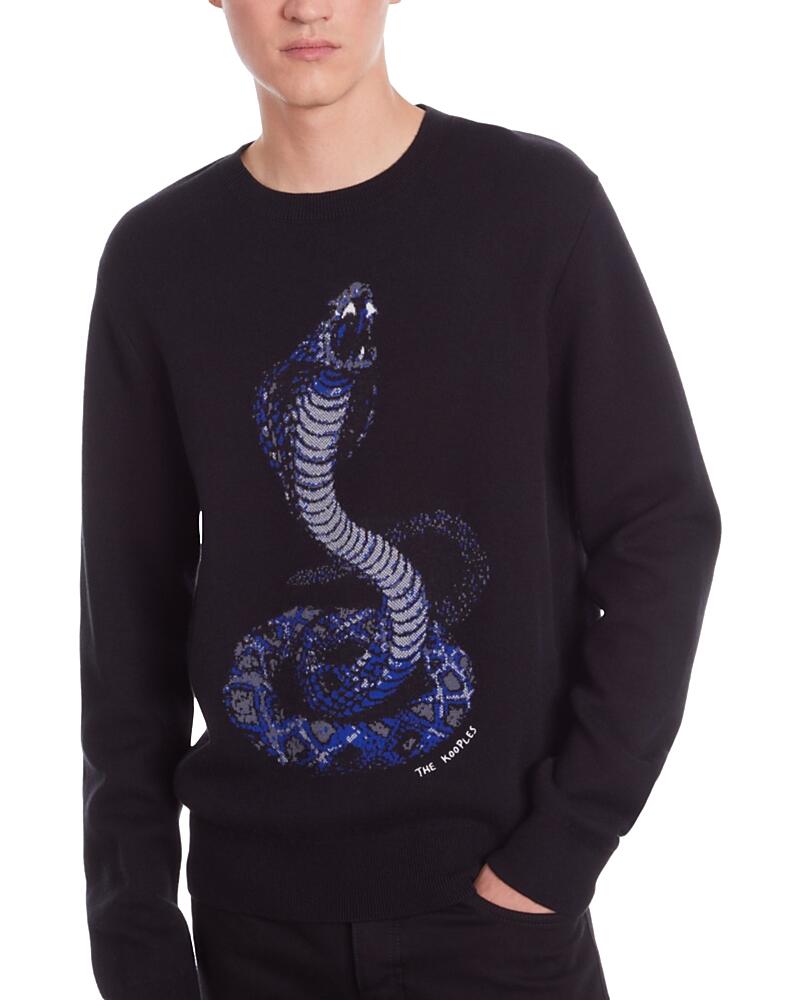 The Kooples Cobra Jacquard Comfort Fit Crewneck Sweater Cover