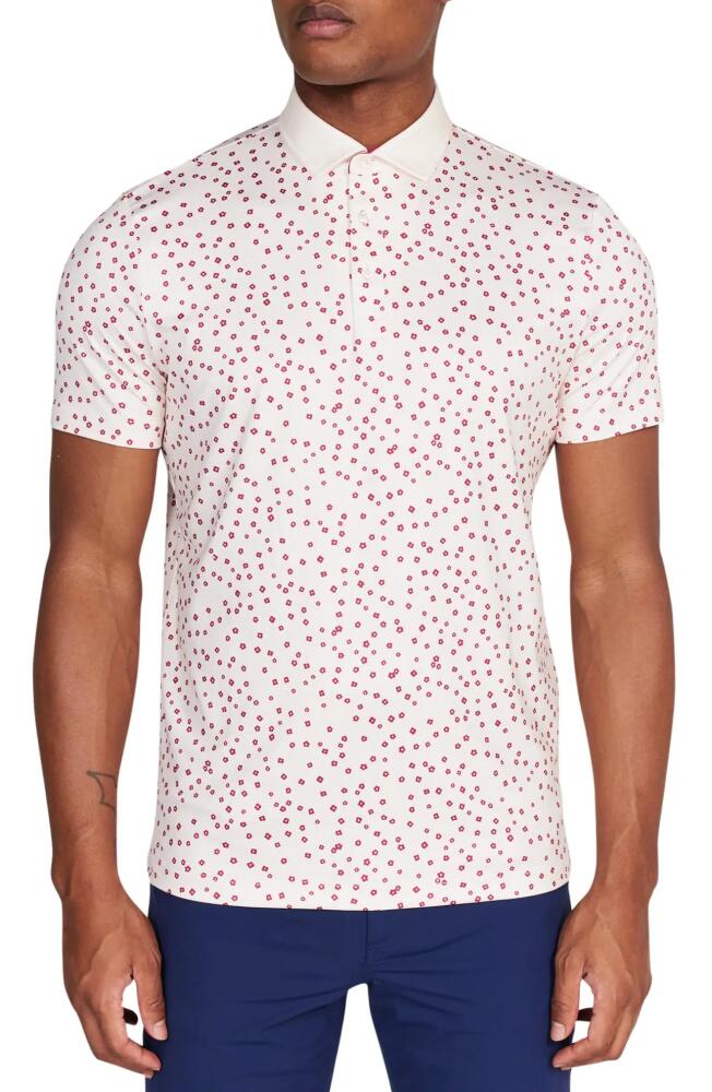 Redvanly Herrick Floral Performance Golf Polo in Petal Pink Cover