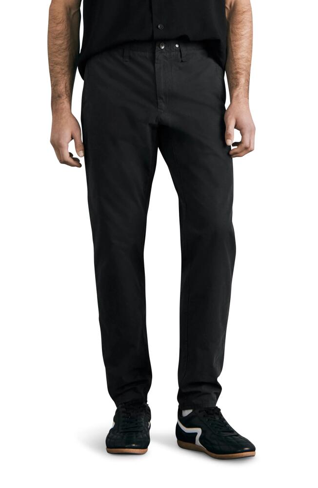 rag & bone ICONS Cotton Chino Pants in Blk Cover