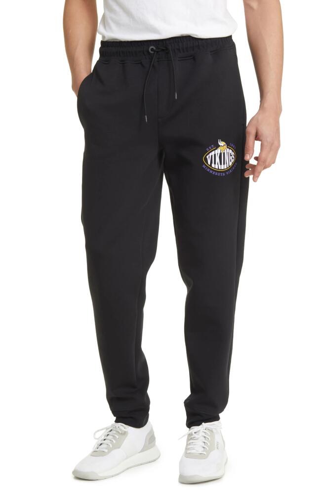 BOSS x NFL Cotton Blend Joggers in Minnesota Vikings Black Cover