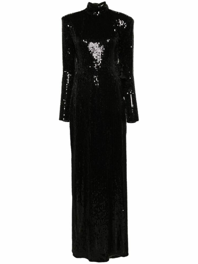 The New Arrivals Ilkyaz Ozel Pandora maxi dress - Black Cover