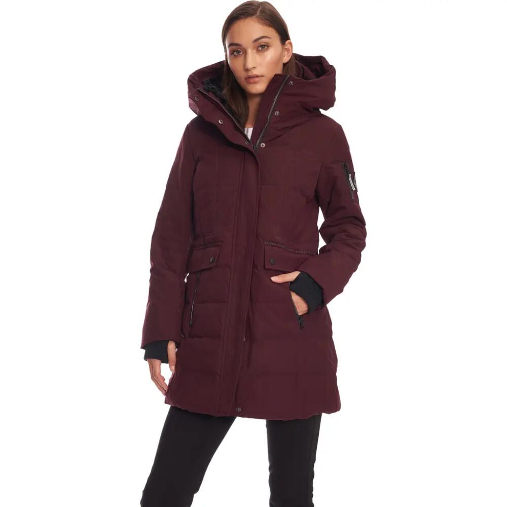 Alpine North KOOTNEY - Vegan Down Mid-Length Parka Coat in Grape Cover