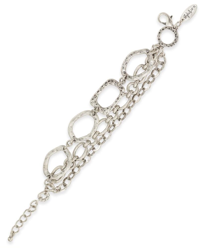 Style & Co Silver-Tone Chain Bracelet, Created for Macy's - Silver Cover