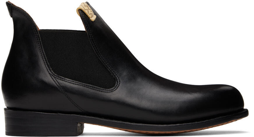 visvim Black Gornegrat Mid-Folk Chelsea Boots Cover