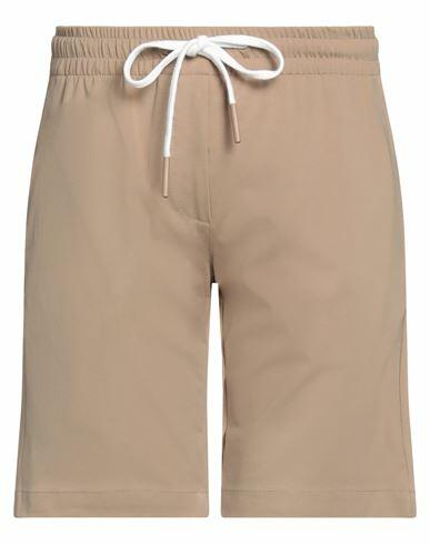 Primo Emporio Man Shorts & Bermuda Shorts Sand Cotton, Polyamide, Elastane Cover