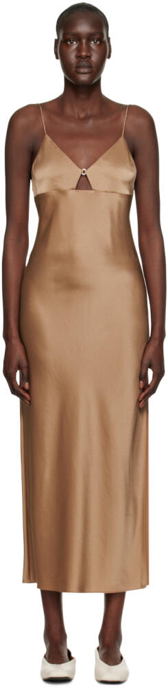 Filippa K Brown Slip Maxi Dress Cover