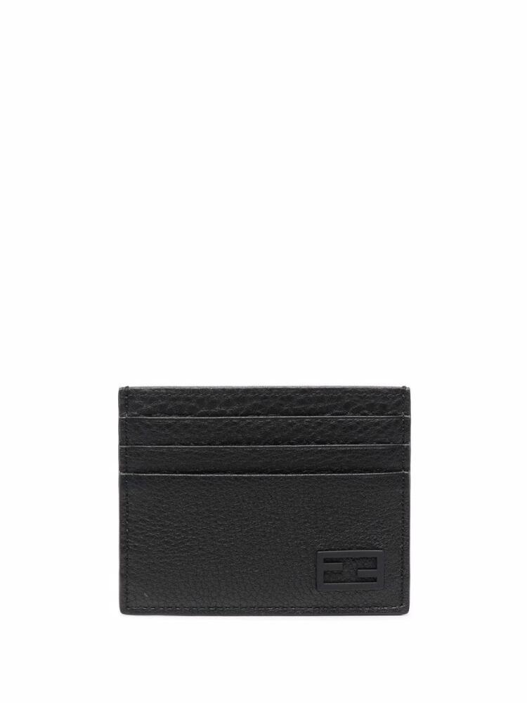 FENDI FF textured-leather cardholder - Black Cover