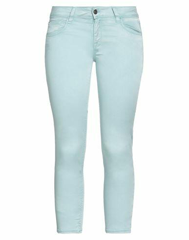 Cycle Woman Pants Sky blue Lyocell, Cotton, Elastane Cover