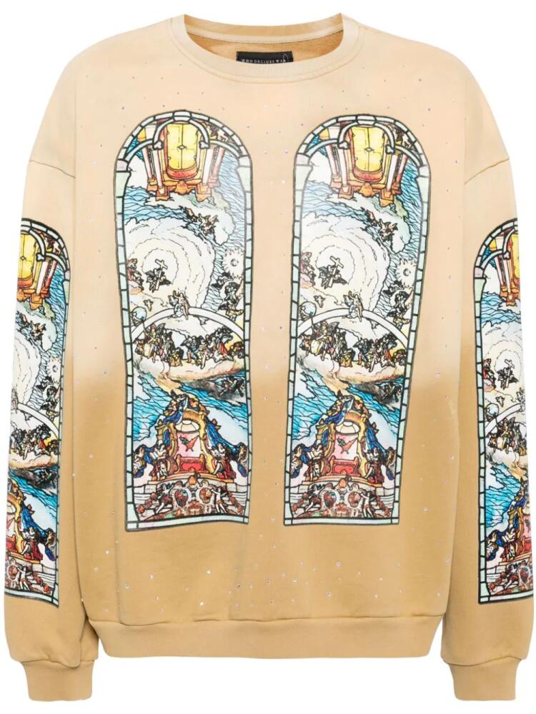 Who Decides War Chalice cotton sweatshirt - Brown Cover