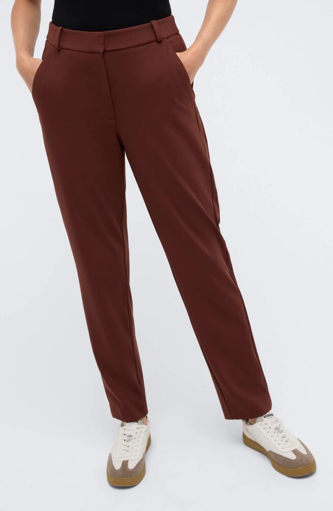 Kenneth Cole Straight Leg Pants in Deep Chestnut Cover