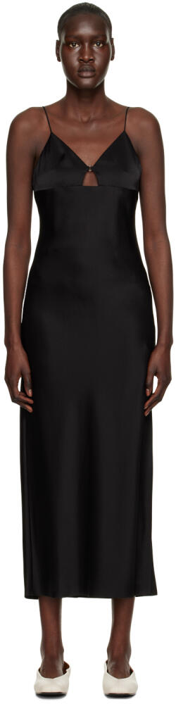 Filippa K Black Slip Maxi Dress Cover