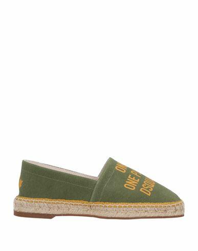 Dsquared2 Man Espadrilles Military green Textile fibers Cover