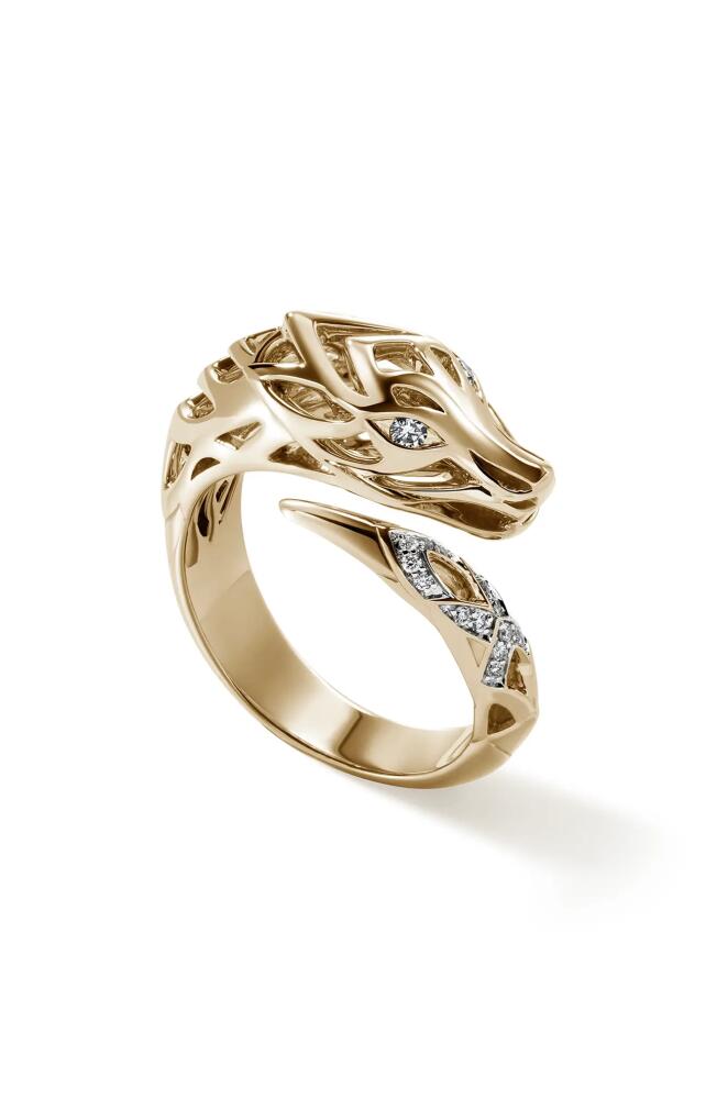 John Hardy Naga Bypass Ring in Gold Cover