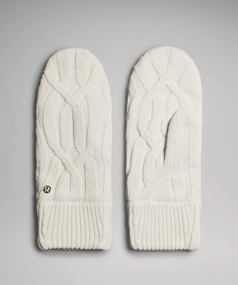 lululemon Cable-Knit Fleece-Lined Mittens Cover