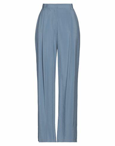 Niū Woman Pants Pastel blue Viscose, Polyamide Cover