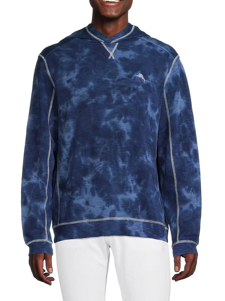 Tommy Bahama Men's Tobago Bay Tie Dye Hoodie - Island Navy Cover