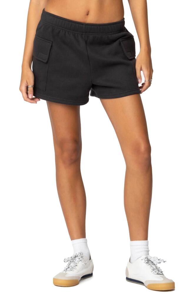 EDIKTED Garnet Cargo Sweat Shorts in Dark Gray Cover