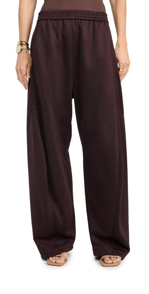 Tibi Petite Active Knit Winslow Pants Brown Cover