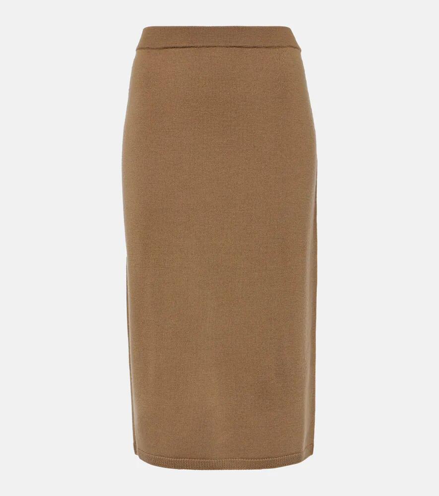 'S Max Mara Dina virgin wool midi skirt Cover