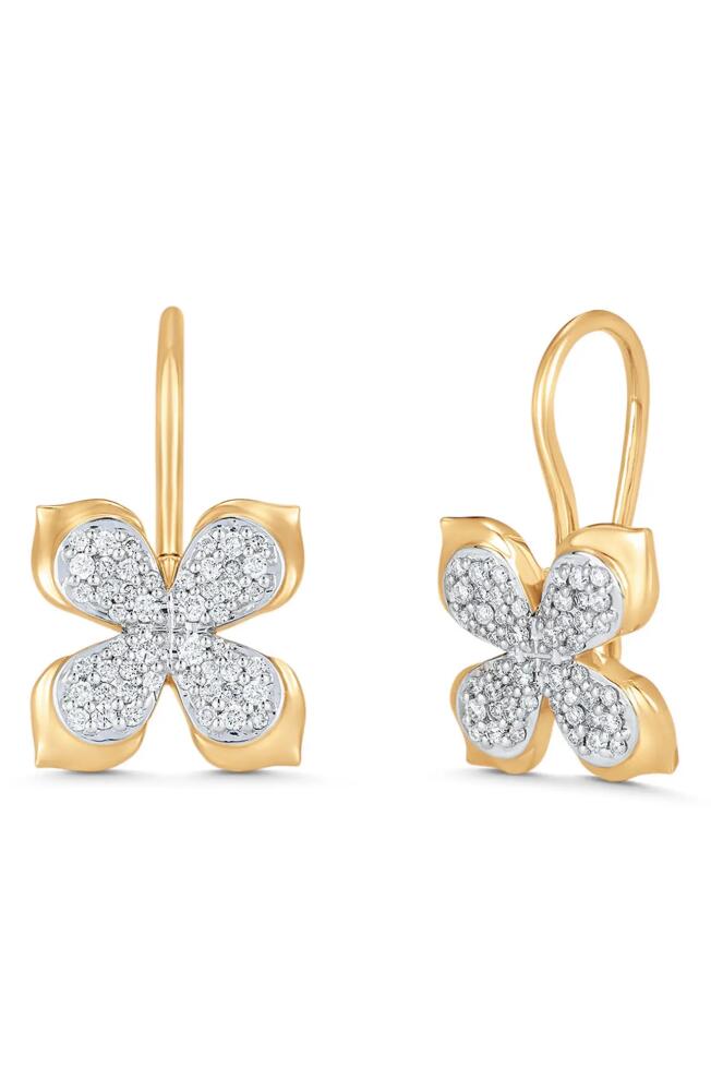 Sara Weinstock Lierre Diamond Petal Drop Earrings in White Gold Cover