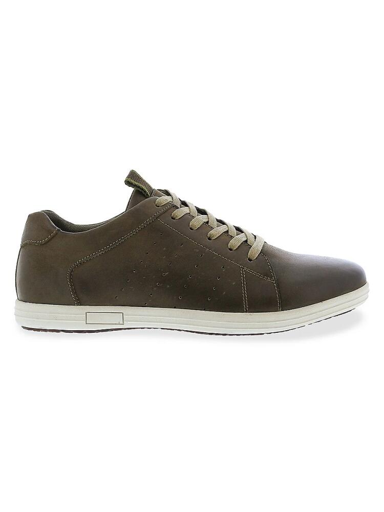 English Laundry Men's Mason Low-Top Leather Sneakers - Army Cover