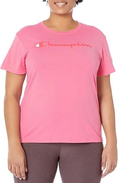 Champion The Classic Tee (Pink Ribbon) Women's Clothing Cover