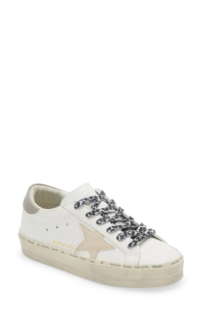 Golden Goose Hi Star Platform Sneaker in White/Grey Cover