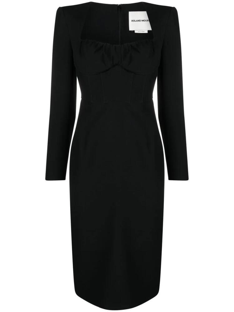 Roland Mouret sweetheart midi dress - Black Cover