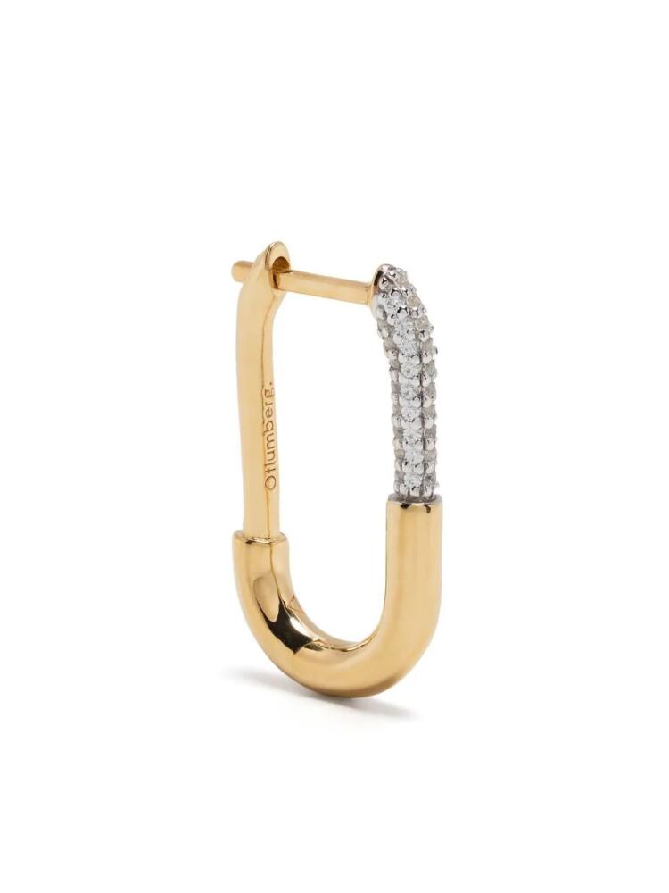 Otiumberg Large Staple hoop earring - Gold Cover