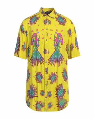 Mauna Kea Man Shirt Yellow Viscose Cover