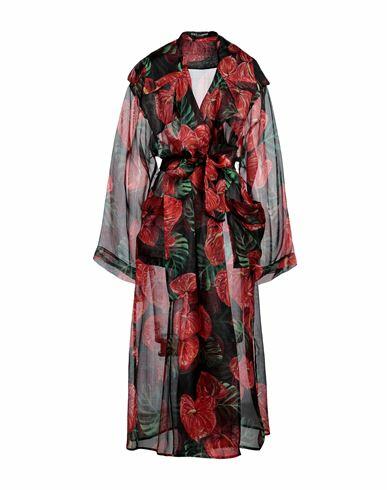 Dolce & gabbana Woman Overcoat & Trench Coat Black Silk Cover