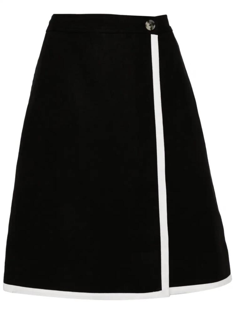 Paul Smith linen wrap skirt - Black Cover