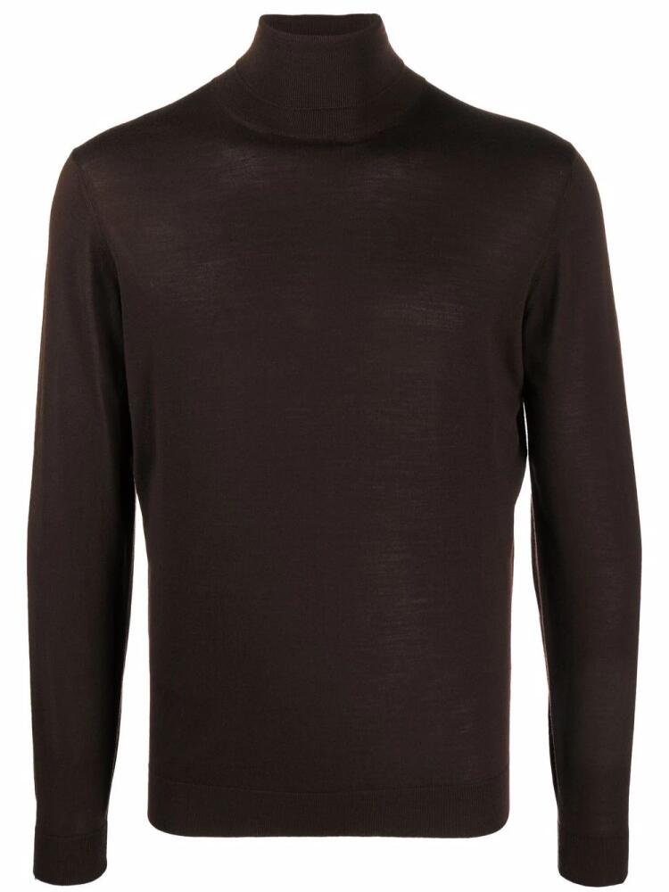 Dell'oglio roll-neck merino jumper - Brown Cover