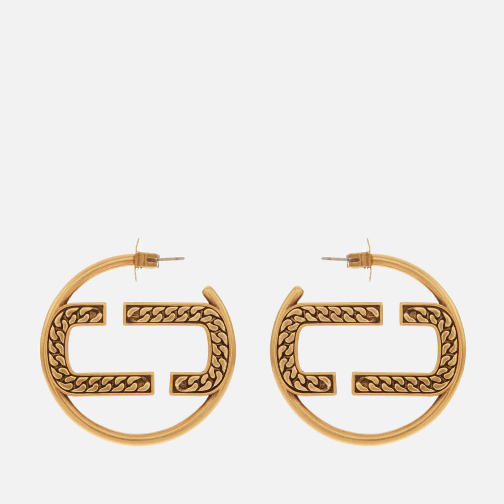 Marc Jacobs St. Marc Monogram Gold-Tone Hoops Cover