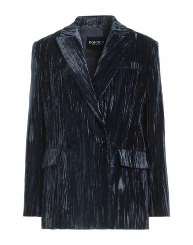 Dondup Woman Blazer Navy blue Polyester, Elastane Cover