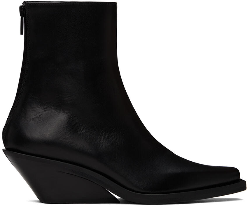 Ann Demeulemeester Black Rumi Cowboy Ankle Boots Cover