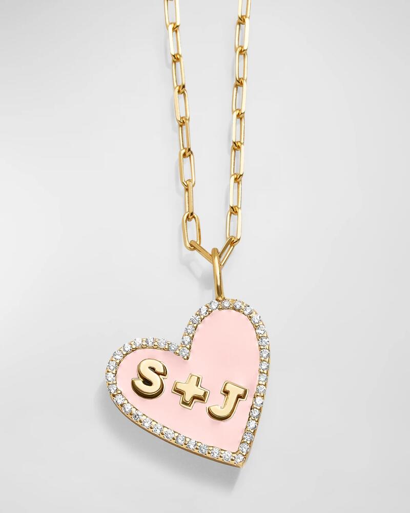 BaubleBar 18K Gold-Plated Custom Reversible Heart Necklace Cover