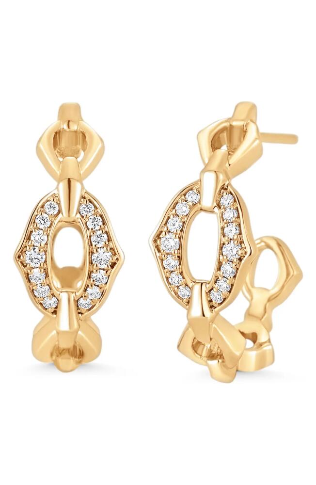 Sara Weinstock Lucia Pavé Diamond Hoop Earring in 18K Yellow Gold Cover