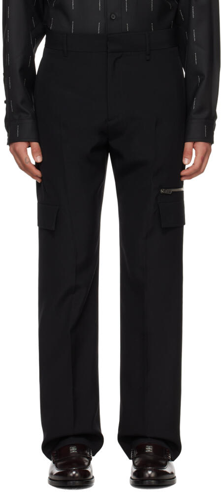 Givenchy Black Zip Cargo Pants Cover