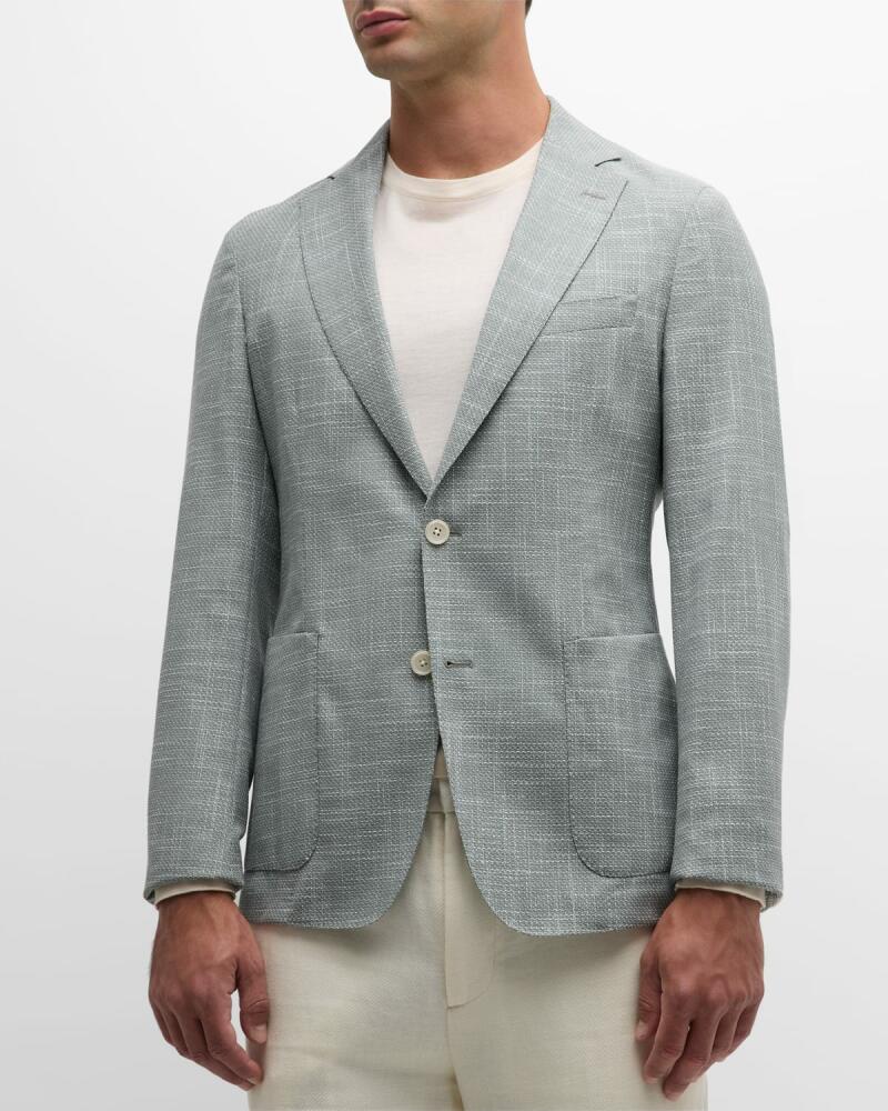 BOSS Men's Hanry Wool-Linen Sport Coat Cover