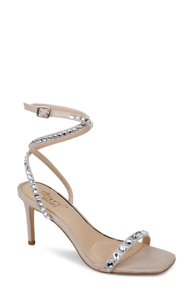 Jewel Badgley Mischka Hosana Ankle Strap Sandal in Champagne Cover