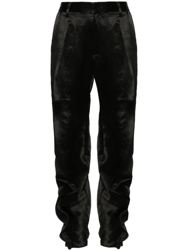 Y/Project seam-detail satin trousers - Black Cover