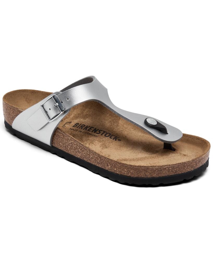 Birkenstock Women's Gizeh Birko-Flor Sandals from Finish Line - Silver- Tone Cover