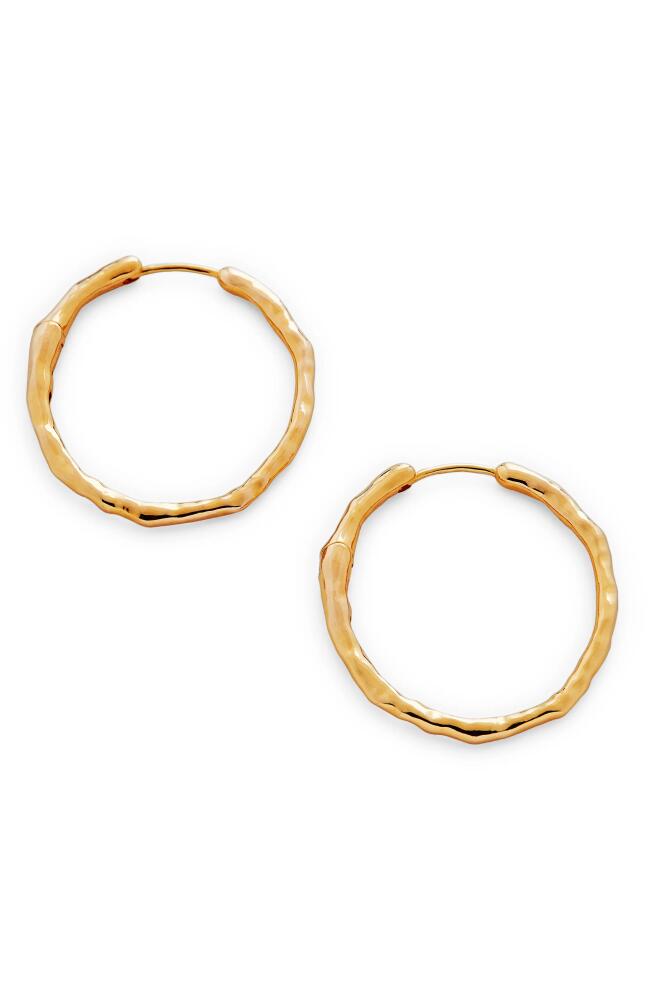 Monica Vinader Siren Muse Medium Hoop Earrings in Gp Cover