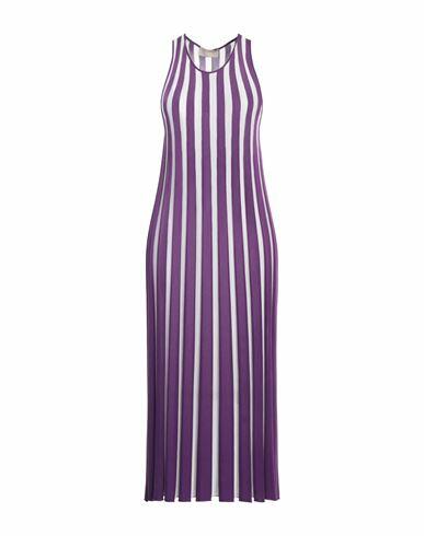 Drumohr Woman Midi dress Purple Silk, Viscose, Virgin Wool Cover