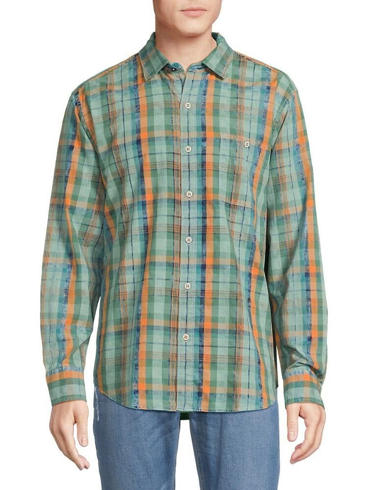 Tommy Bahama Men's Indio Coast Plaid Shirt - Blue Multicolor Cover