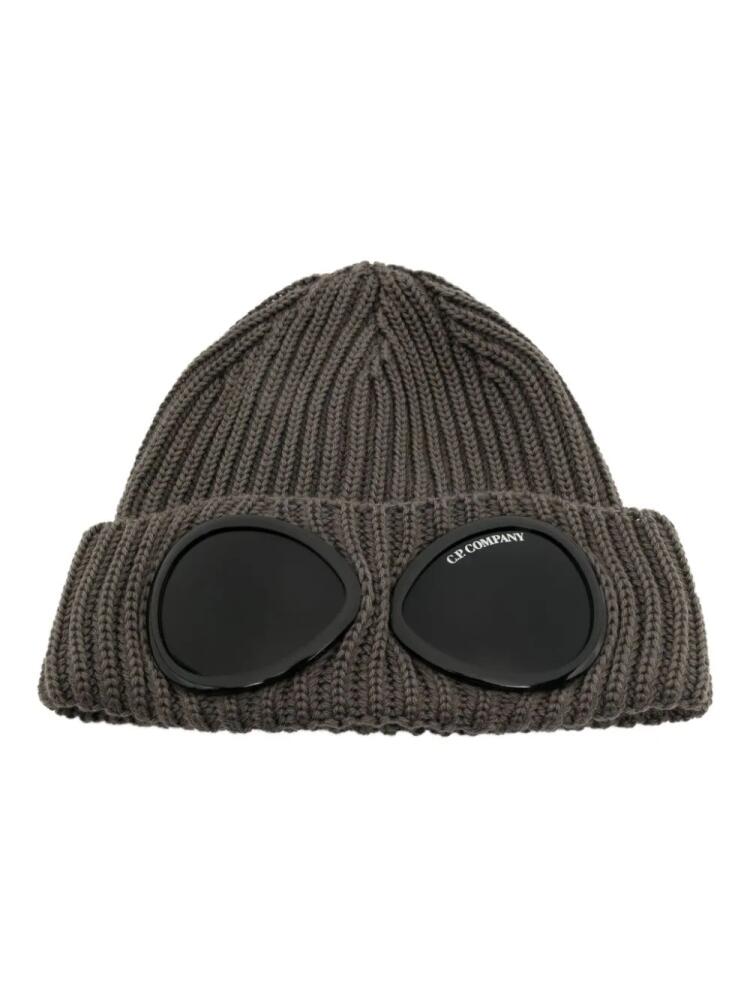 C.P. Company Goggle wool beanie - Grey Cover