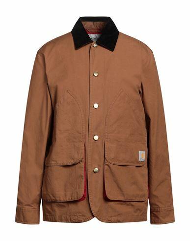 Carhartt Man Jacket Camel Cotton Cover