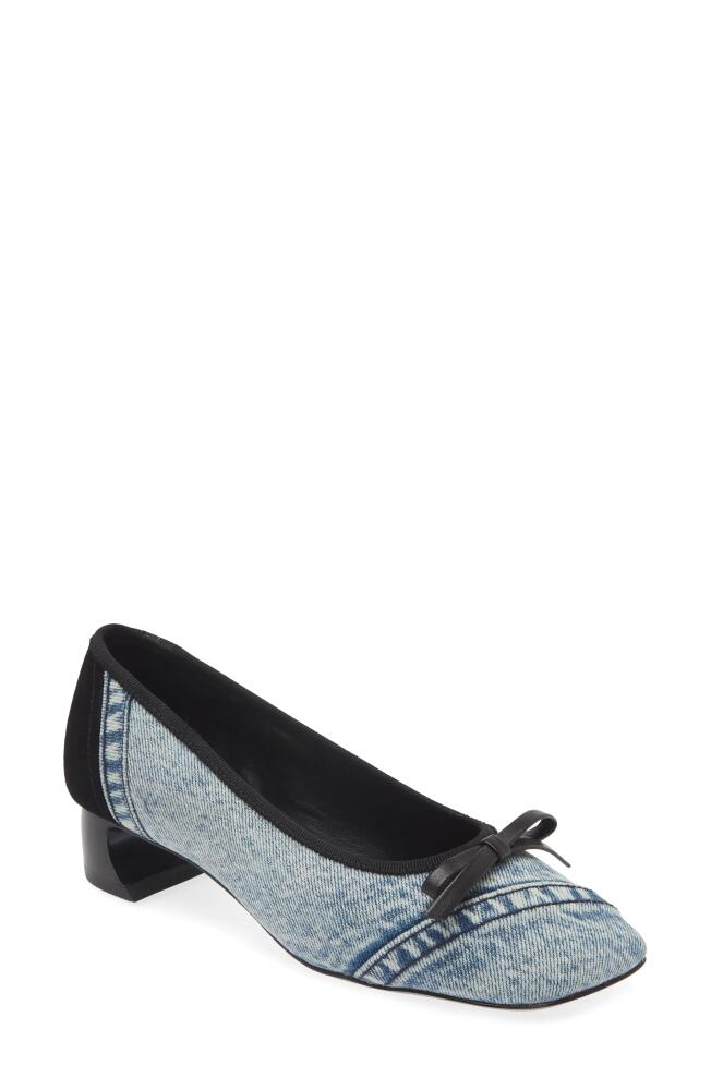 3.1 Phillip Lim ID Soft Ballerina Pump in Black/Blue Cover